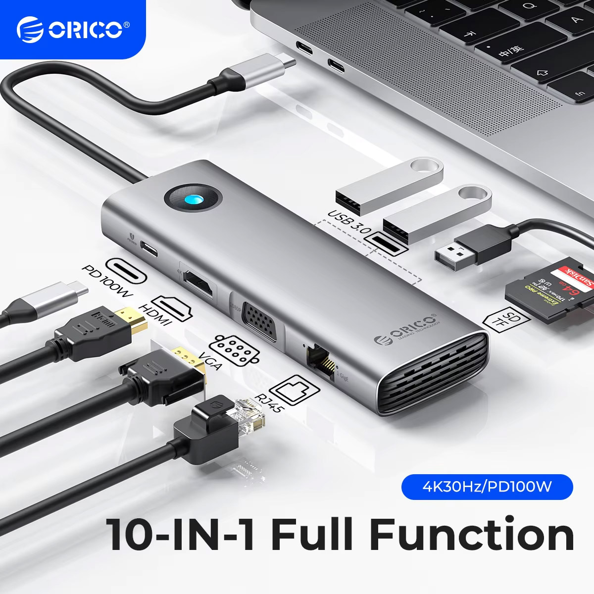 Home Assistant Sd - ORICO 5Gbps USB C HUB 4K60Hz