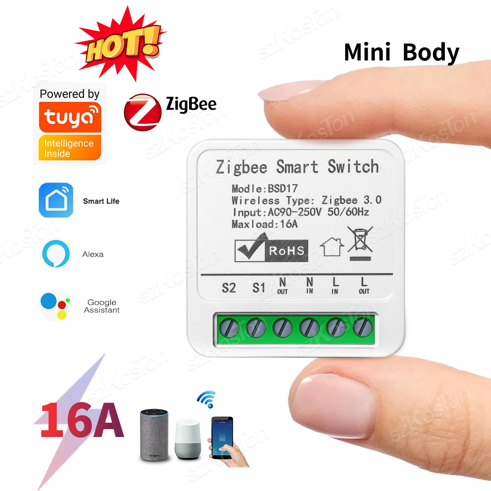Smart Home Automation Diy - Moduł inteligentnego wyłącznika 16A Tuya ZigBee,