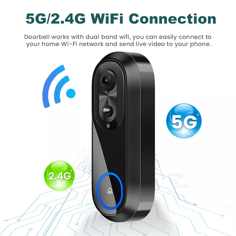5G 2.4G WiFi wideodomofon 1080 – Smart Doorbell Wired recenzja i cena