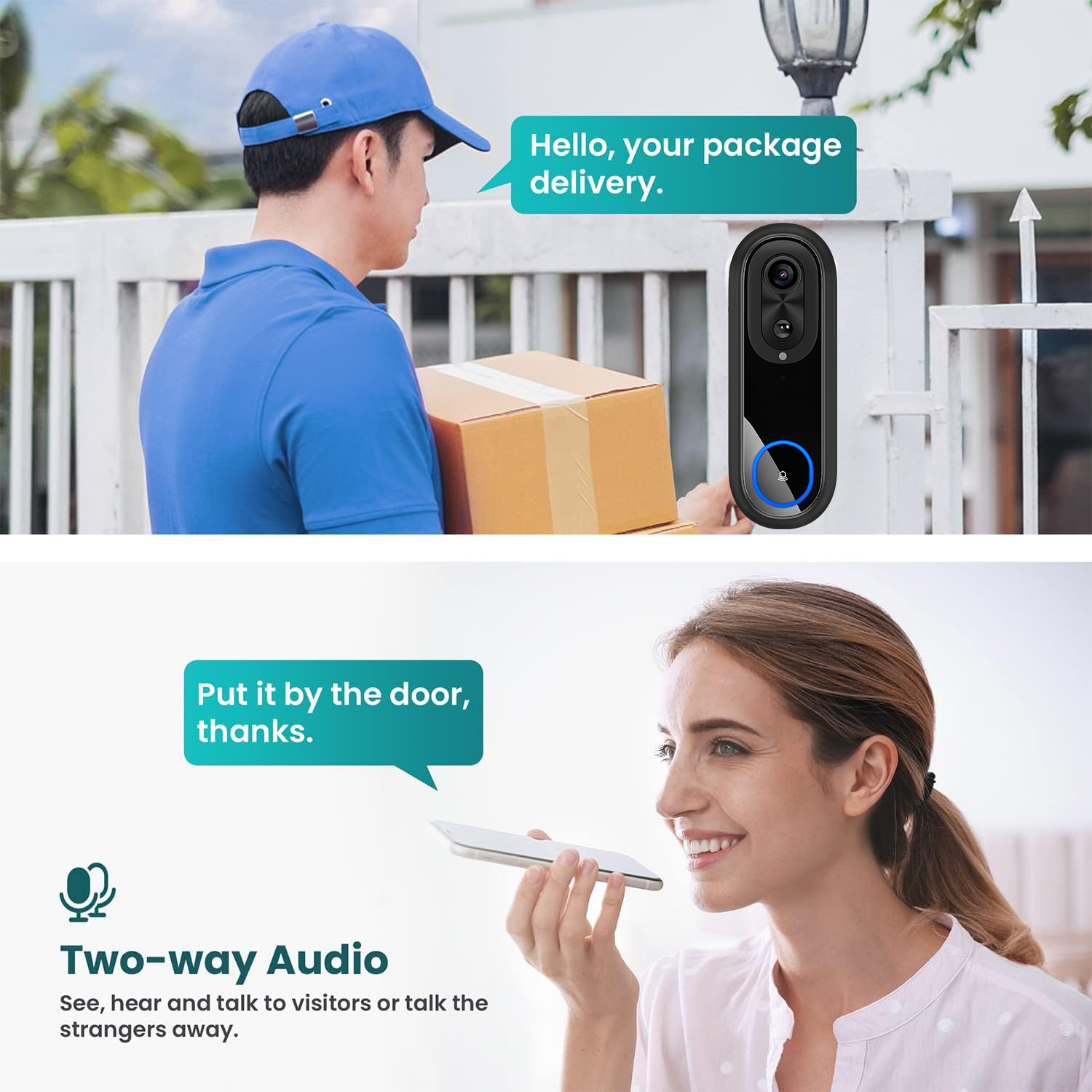 5G 2.4G WiFi wideodomofon 1080 – Smart Doorbell Wired recenzja i cena