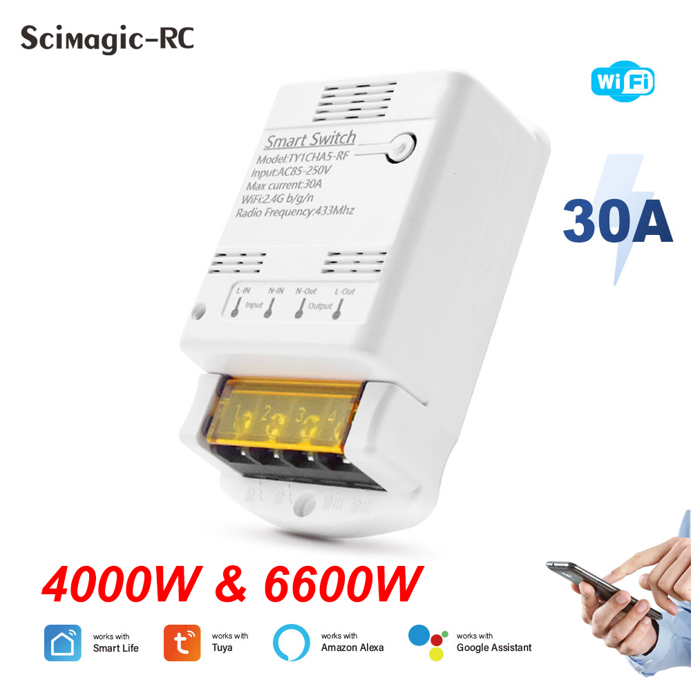 Wifi 30A 6600W 4000W Tuya inte – Home Automation Ideas recenzja i cena