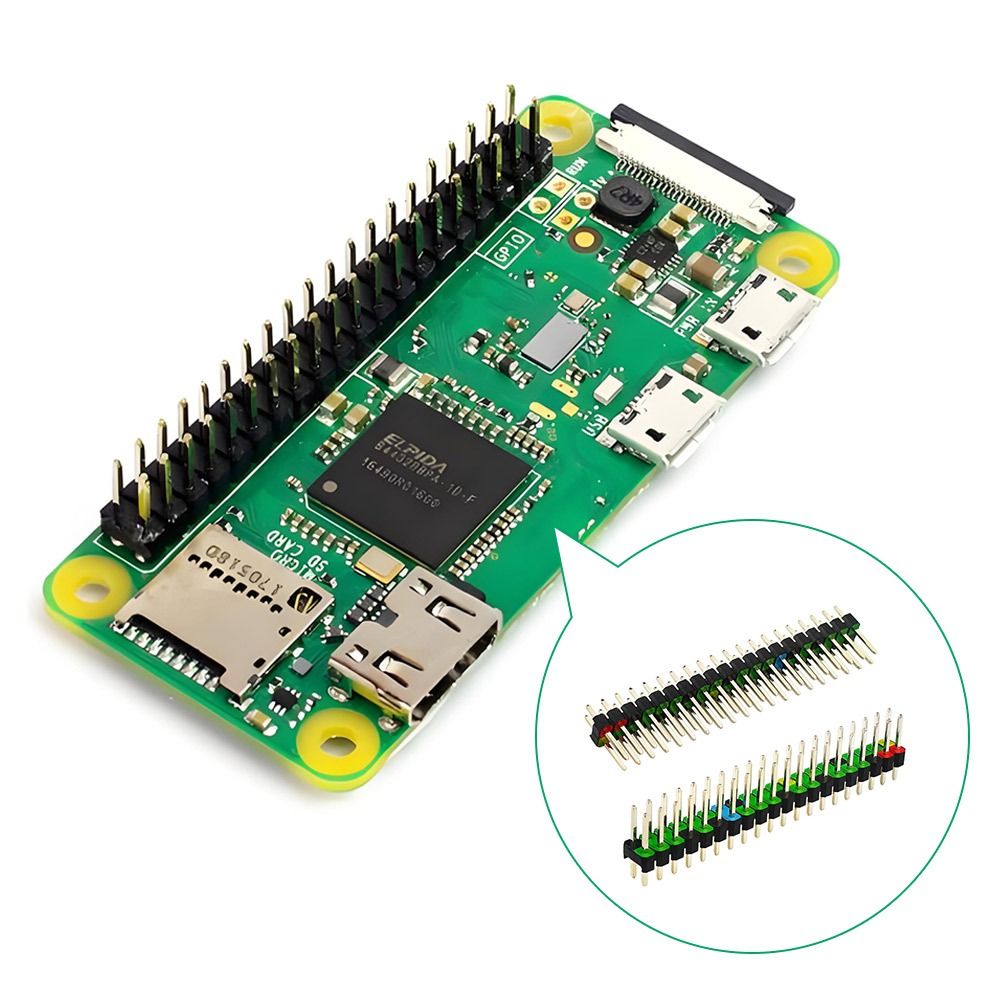 Listwa kołkowa 2x20 pinów, ras – Pi Zero W Board recenzja i cena